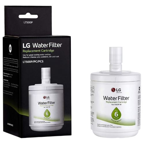 LG LT500P – 6 Month / 500 Gallon Capacity Replacement Refrigerator Water Filter (NSF42 ADQ72910911 , White
