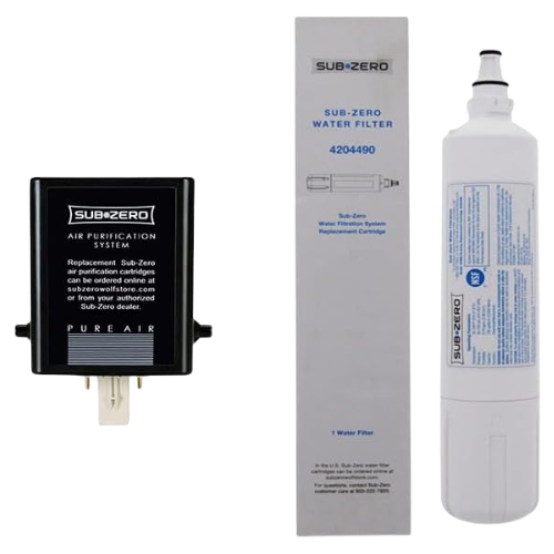 Sub-Zero Refrigerator Replacement Water and Air Filter Combo Pack 4204490 7007067