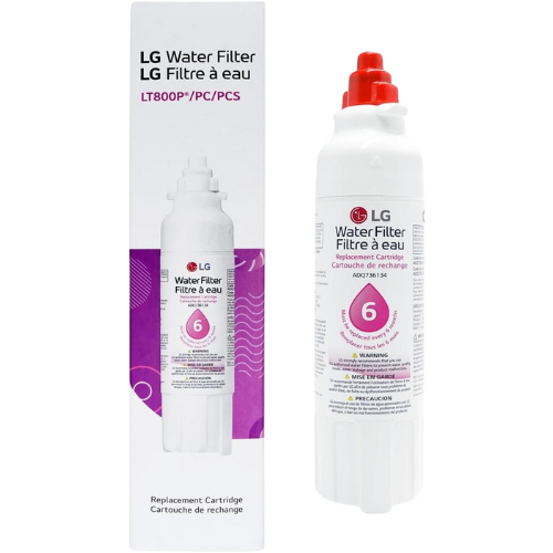LG LT800P- 6 Month / 200 Gallon Capacity Replacement Refrigerator Water Filter (NSF42 and NSF53) ADQ73613401, ADQ73613408, or ADQ75795104 , White
