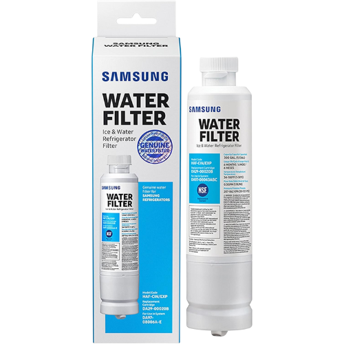 SAMSUNG Genuine Filter for Refrigerator Water and Ice, Carbon Block Filtration for Clean, Clear Drinking Water, 6-Month Life, HAF-CIN/EXP, 1 Pack