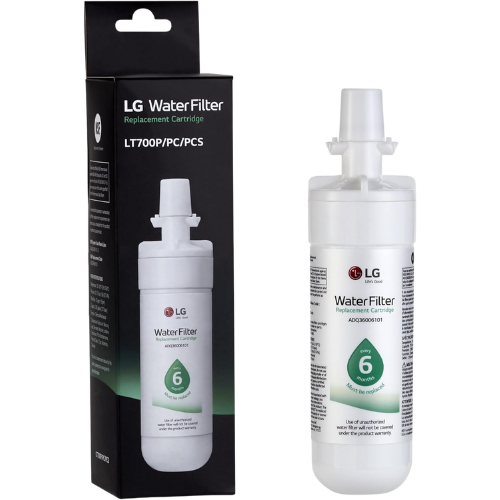 LG LT700P- 6 Month / 200 Gallon Capacity Replacement Refrigerator Water Filter (NSF42 and NSF53) ADQ36006101, ADQ36006113, ADQ75795103, or AGF80300702 , White , Single